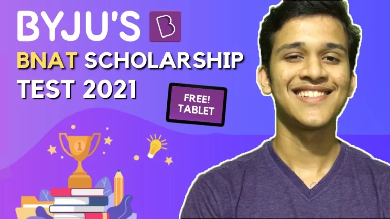 BYJUS Scholarship Test